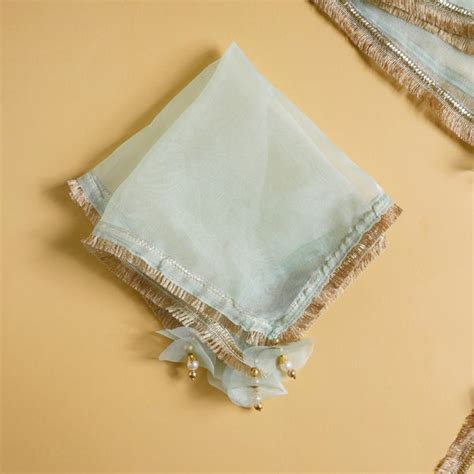 Tray Cover Mint Green Set Of 2 Online - Premium Tray Cover | Nestasia