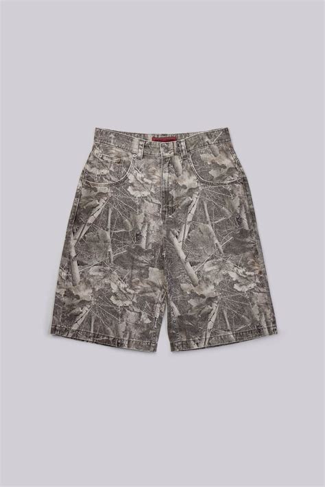 Woodland Camo Colossus Jorts | Jaded London
