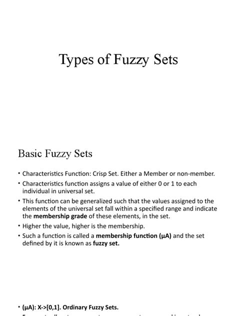 Fuzzy Sets Examples 的图像结果