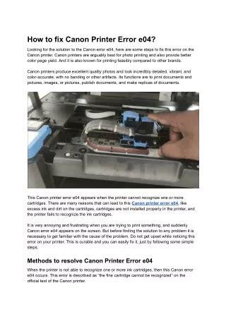Image result for Canon Printer Error Fix