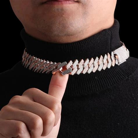 Luxury Dual Tone Moissanite Diamond Men's Chain – Golakiya Export