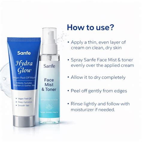 Hydra Glow Vegan Peel-Off Mask kit – Sanfe