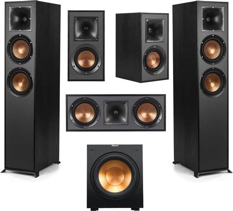 Klipsch Reference 5.1 Home Theater Pack With 2x R-620f Floorstanding ...