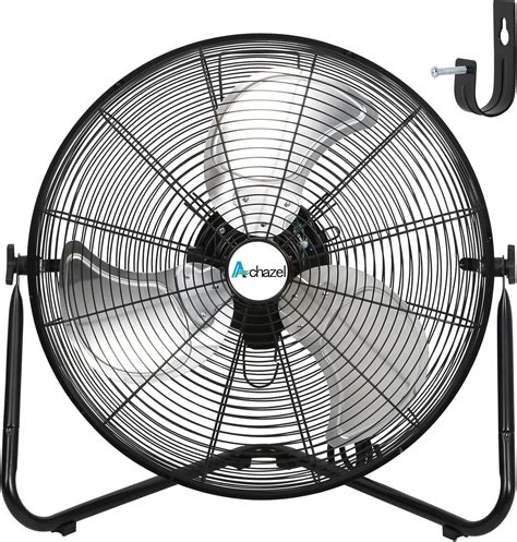 20" High Velocity Floor Fan, 3 Speed 5200 CFM Heavy Duty Metal ...