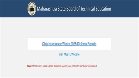 MSBTE result winter 2025 declared at msbte.ac.in, direct link to check here