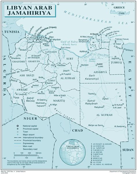 Large detailed political and administrative map of Libya with all ...