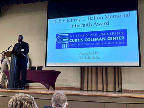 Coleman Center Receives Interfaith Mission Service Award - Athens State ...