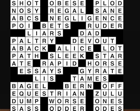 Crossword puzzle, Wander Words answers: May 13, 2019 - Metro US