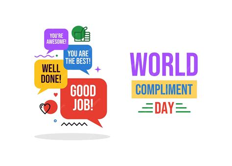 Premium Vector | World compliment day