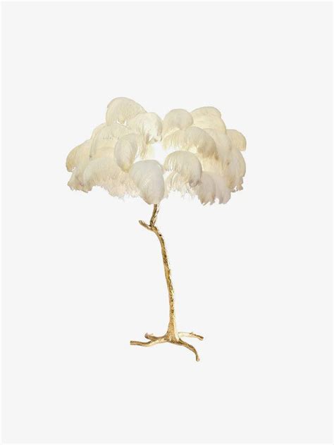 Ostrich Feather Floor Lamp