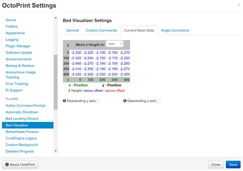 Bed visualizer: No visual Mesh! I'm Lost.... My second identical set up ...