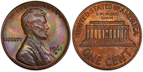 Images of Lincoln Cent (Modern) 1961-D 1C D/Horiz D, FS-501, BN - PCGS ...
