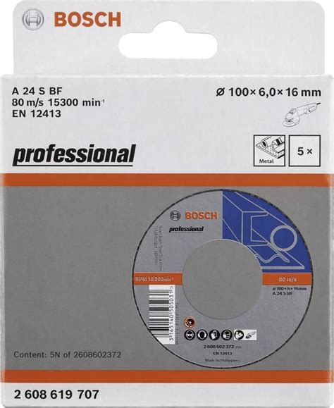 Bosch AG7 Metal Cutting Disc (Black, 7-inch/180 X 3 X 22.2 mm) - Pack ...