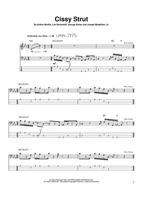 Cissy Strut Bass Tutorial 的图像结果