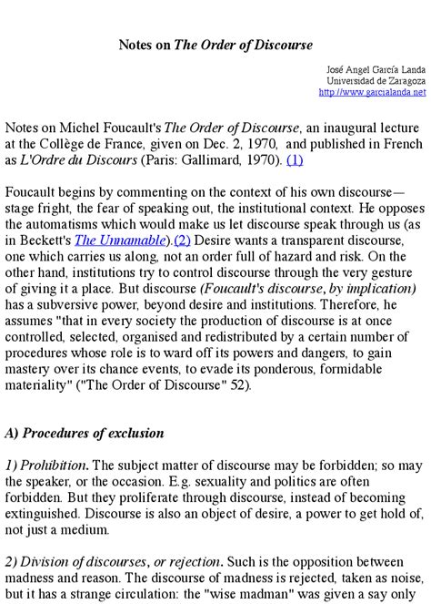 Image result for Order of Discourse