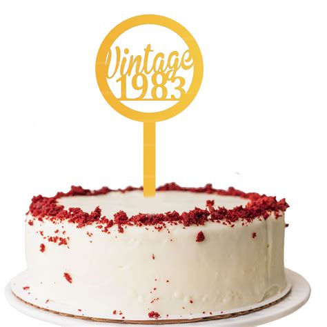 Vintage 1983 Cake Topper – ShopTwiz
