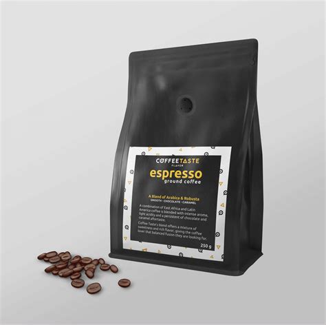 Espresso Ground Coffee 250g – COFFEE TASTE