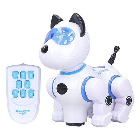 Buy bizofft Smart Robot Dog Toy, Remote Control Cool Light Music RC Dog ...