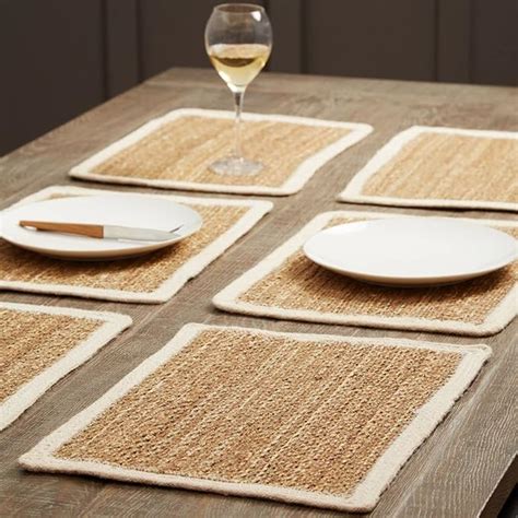 Ivory and Natural Square Jute Table Mat – The Jute Life