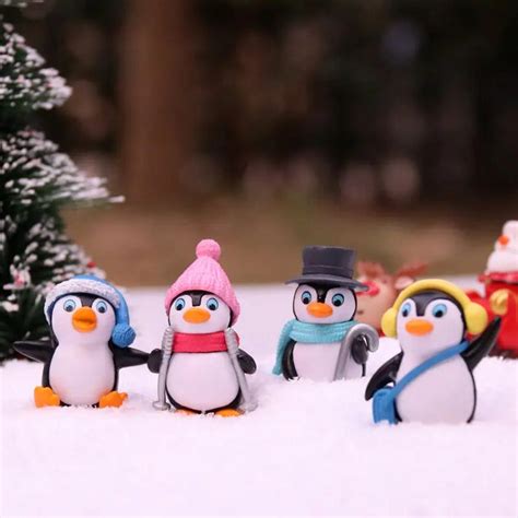 Penguin Miniature Set for Unique Gift, Home, Bedroom, Living Room, Off ...