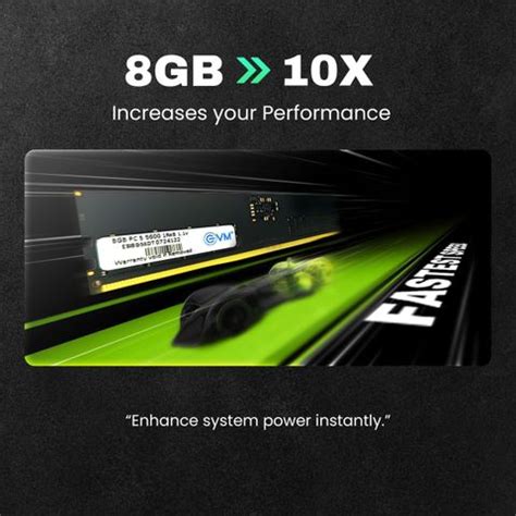 EVM 288-Pin Long DIMM DDR5 8 GB (Dual Channel) PC (8GB 5600 MHz High ...