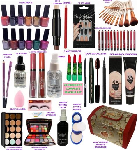 INWISH girls makeup box with makeup kit full combo set of 70 - Price in ...