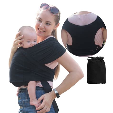 Gllquen Baby Wrap Carrier Organic Cotton Adjustable Slings ,for Newborn ...