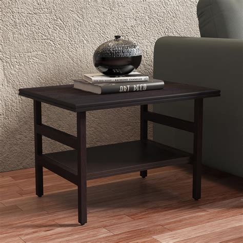 Buy Molly Wenge Brown Solid Wood Side Table Online At Durian