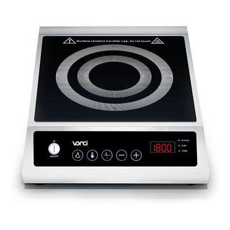 Buy Large Commercial Induction Cooktop, 1800W Portable Countertop ...