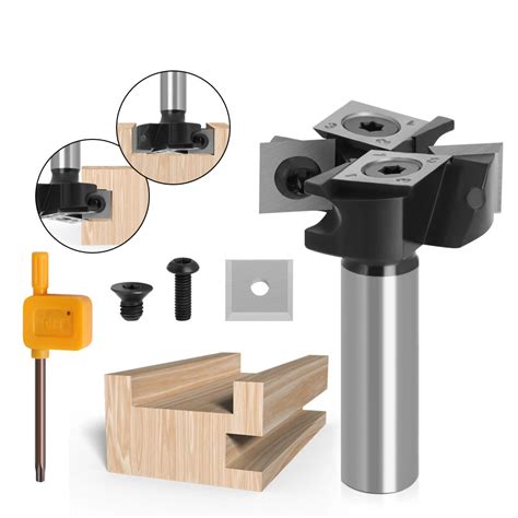 1/2 Inch 8mm 12mm Shank 4 Flutes CNC Spoilboard Surfacing Router Bit ...