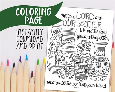 The Potter And The Clay Coloring Pages [2025]