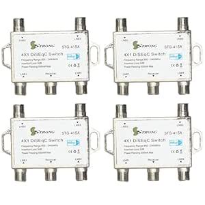 Buy Vtronix STG-41SA 4 x 1 DISEqC Switch Full HD 1080p - Premium ...