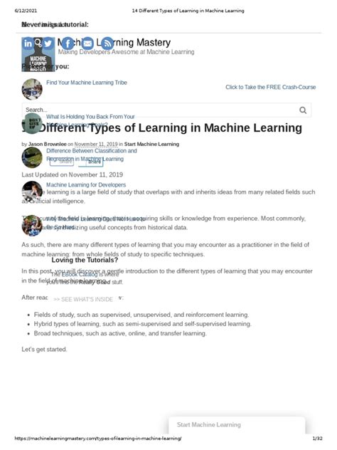 Types of Machine Learning Image From Machine Learning Textbook 的图像结果