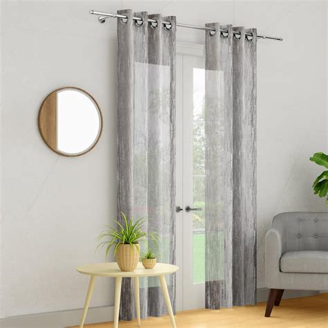 Buy PORTICO Willow Curtains Brown Printed Door Curtains - 130x225cm ...
