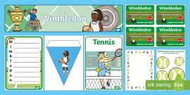 Wimbledon Bunting (teacher made) - Twinkl