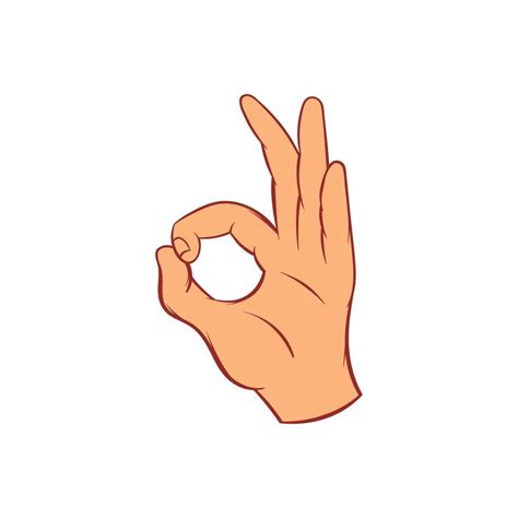 Image result for OK Sign Cartoon