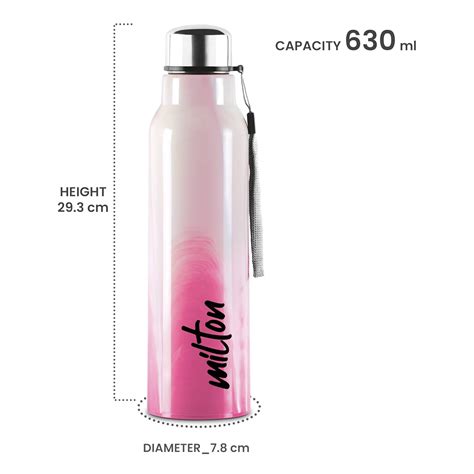 Buy Steel Marble Water Bottle 520ML & 630ML Online - Milton