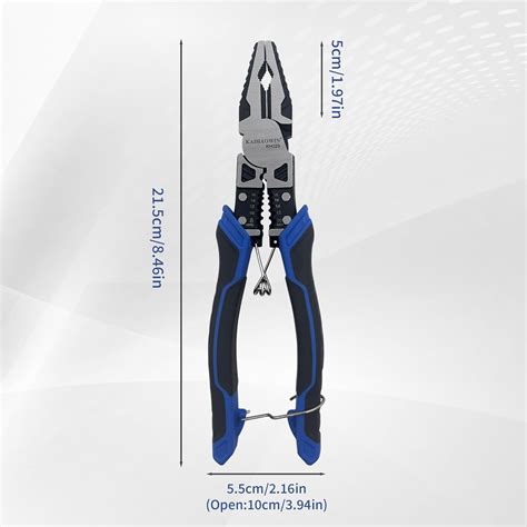 GHRTGR-4-in-1 Linesman Pliers with Stripper and Crimper Multifunction ...