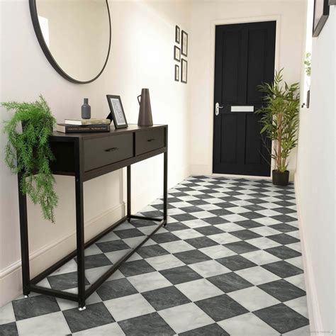 Black And White Lino Flooring