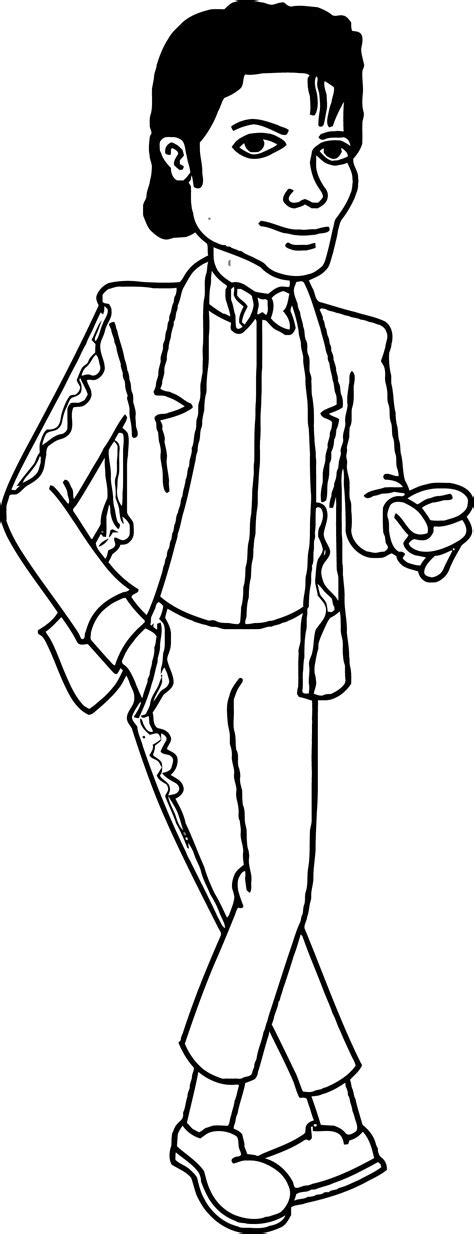 Jackson Michael Coloring Pages Printable Kids Coloriage Dessin People ...