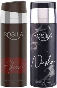 Rosilla Afeem & Nasa Deodorant Body Spray 200ml Pack of 2 Body Spray ...