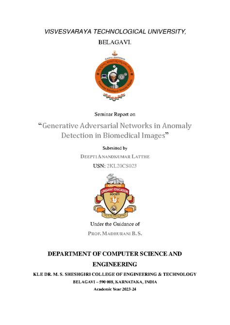 Seminar Report on GANs for Anomaly Detection in Biomedical Images ...