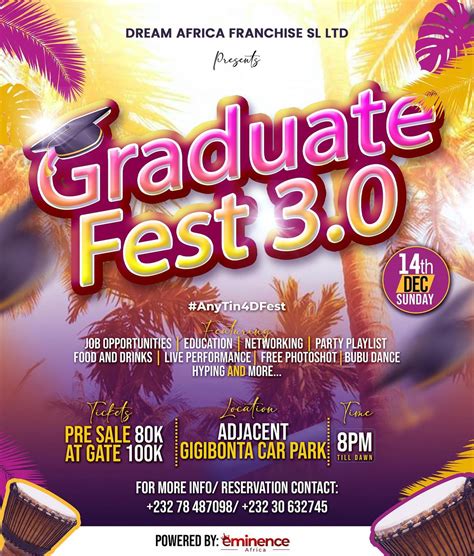 Graduate Fest 3.0, Sierra Leone, Freetown, Sierra Leone, 14 December ...