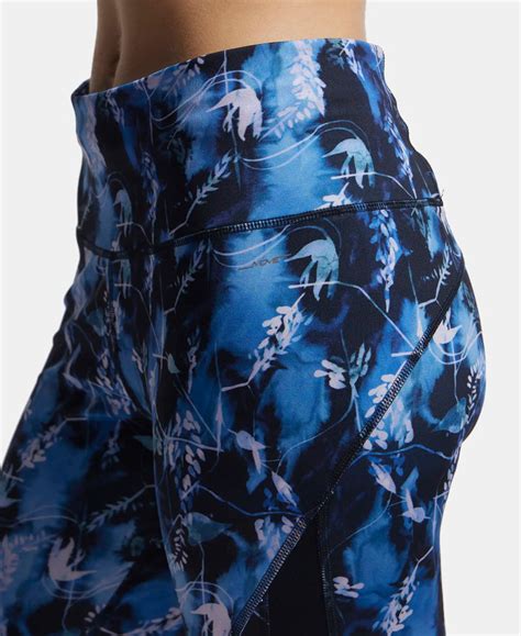 Buy Microfiber Elastane Slim Fit Capri with Back Waistband Pocket - Sky ...