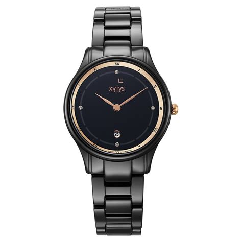 Buy Online Xylys Black Dial Ceramic Strap Watch for Women ...