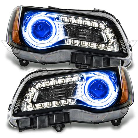 Oracle 7729-002 Pre-Assembled Halo Headlights Black Non-HID Blue for 11 ...