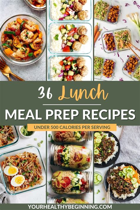 36 Must-Try Lunch Meal Prep Recipes | Your Healthy Beginning | Lunch ...