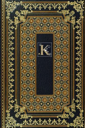 Gold Label Monogram K Notebook: Vintage Design Leather Look Matte Cover ...