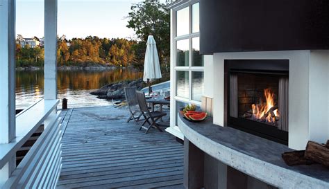 Kingsman Fireplaces OFP42 Zero Clearance Outdoor Gas Fireplace - Hearth ...