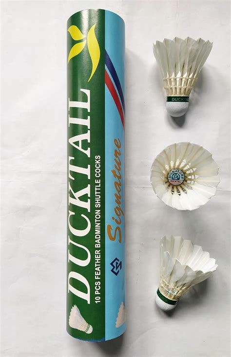 Buy DUCKTAIL Signature - Feather Badminton Shuttlecock - Speed 76 ...